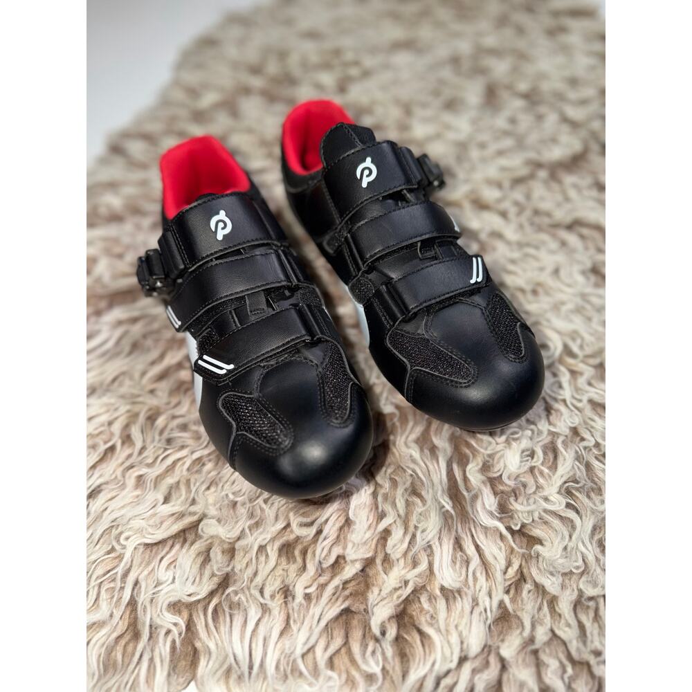 Peloton black & red cycling shoes - Picture 3 of 16